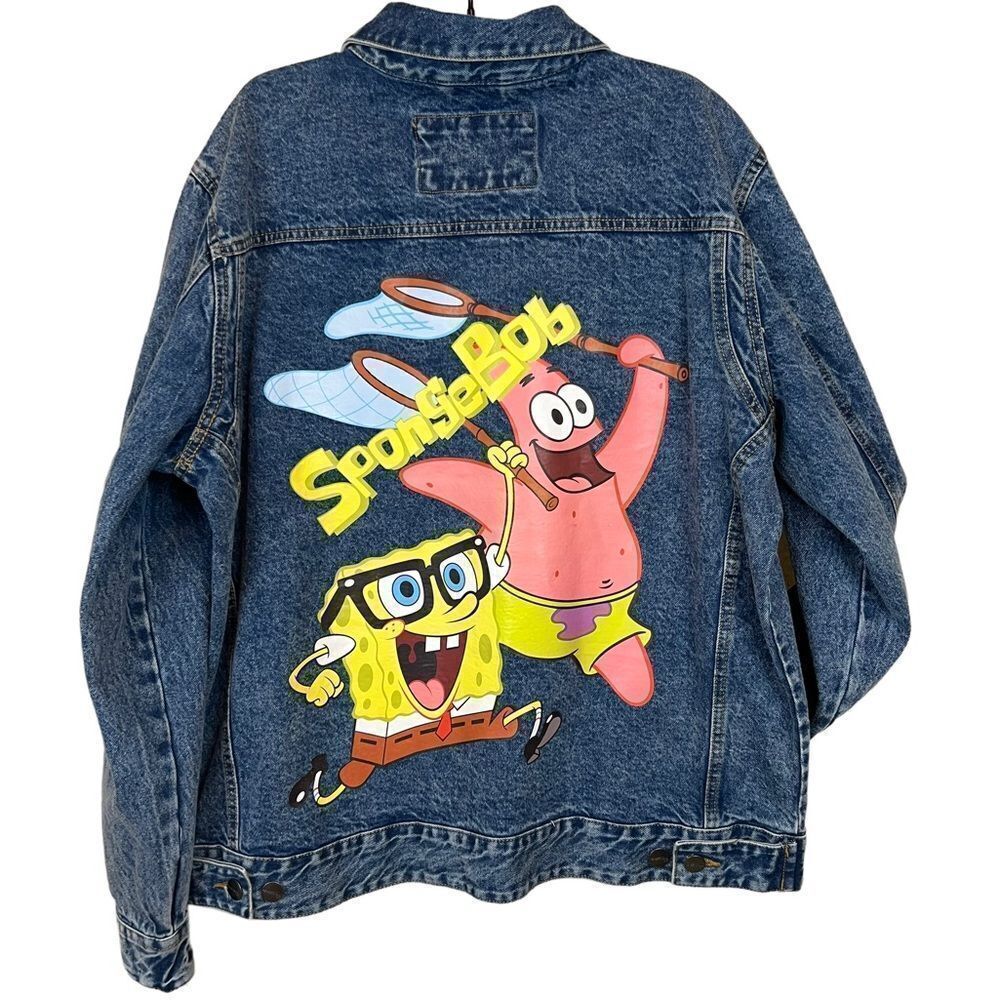 Members Only Nickelodeon Spongebob Denim Trucker Jacket